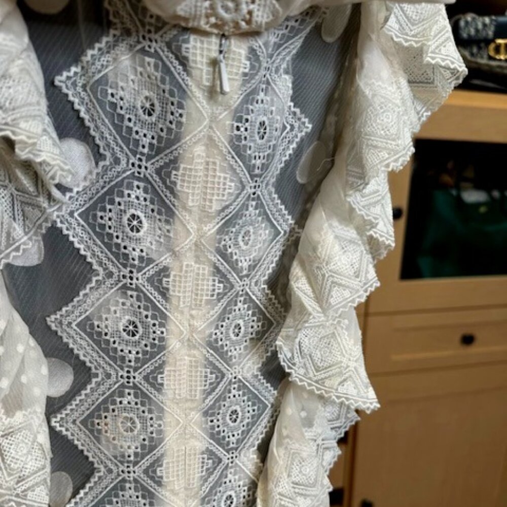 Zimmermann Size 1 Square Neckline Off White Short/Long Dress - Picture 10 of 13
